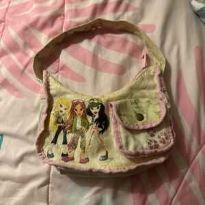 Bratz Cream and Pink Women's Bag